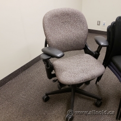 Steelcase Leap V1 Thin Leaf Pattern Ergonomic Task Chair